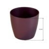 glossy planters with trays